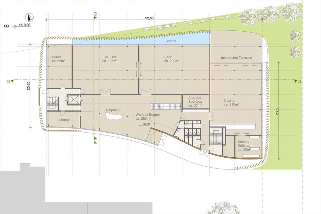 Innenarchitektur, Architektur: Verwaltungsgebäude Bogner 06