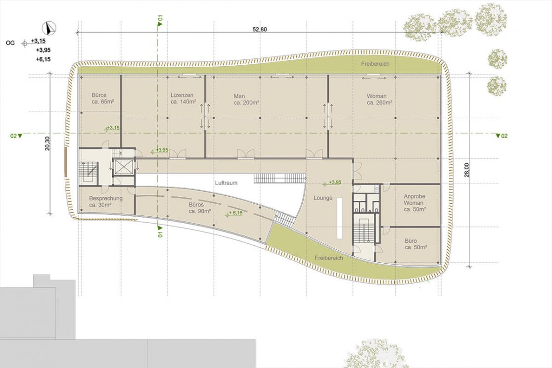 Innenarchitektur, Architektur: Verwaltungsgebäude Bogner 07