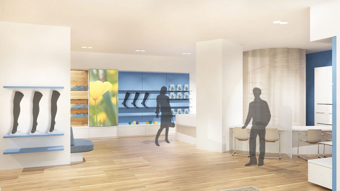Innenarchitektur: Sanitätshaus Rendering
