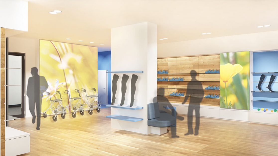 Innenarchitektur: Sanitätshaus Rendering