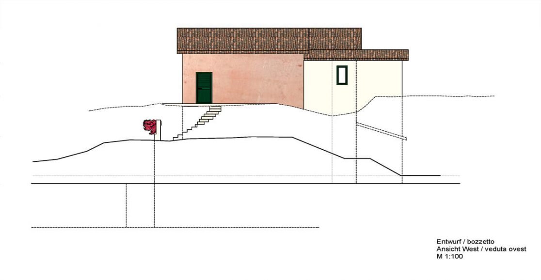 Architektur: Ansicht Ferienhaus Terracina