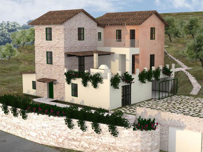 Architektur: Perspektive, Ferienhaus Terracina