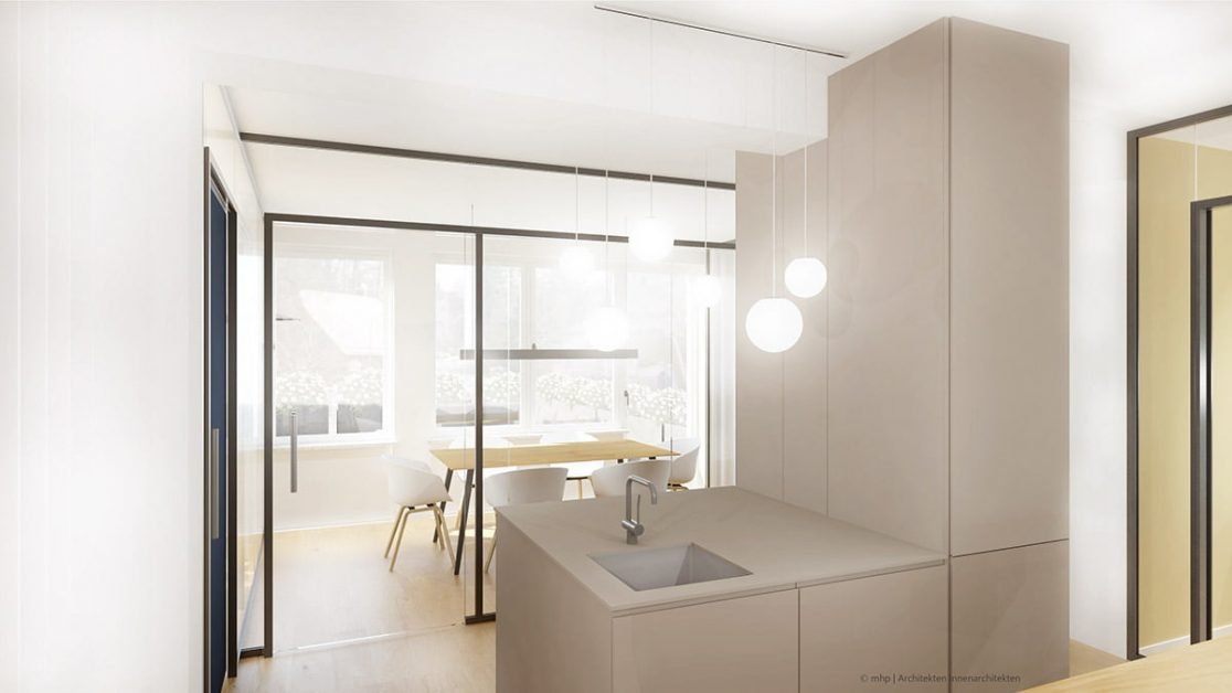 mhp | Architekten Innenarchitekten: Rendering Bürogebäude München