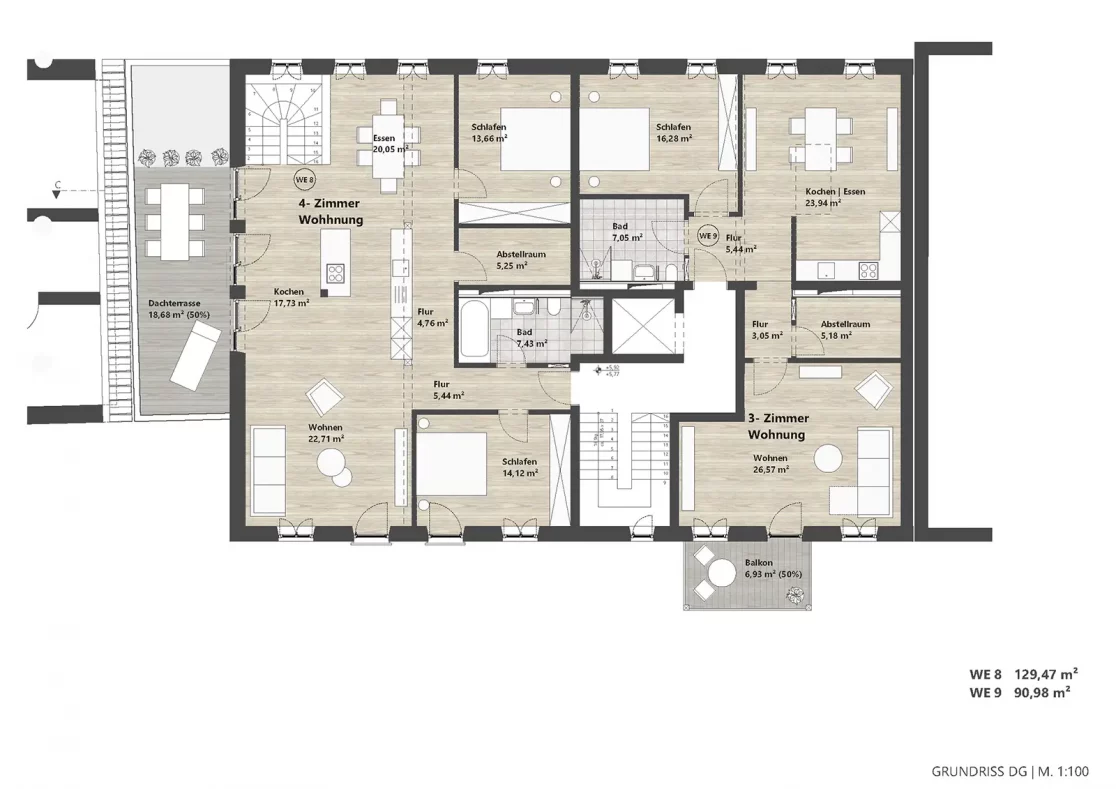 Grundriss Marktplatz Massing DG