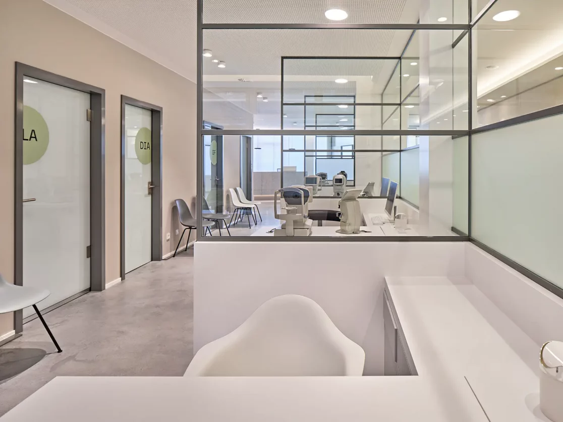 Innenarchitektur: Praxis & Klinik für Augenheilkunde